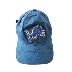 Detroit Lions New Era 9TWENTY Signed Cap Coach-Related Brim Inscription NFL Hat